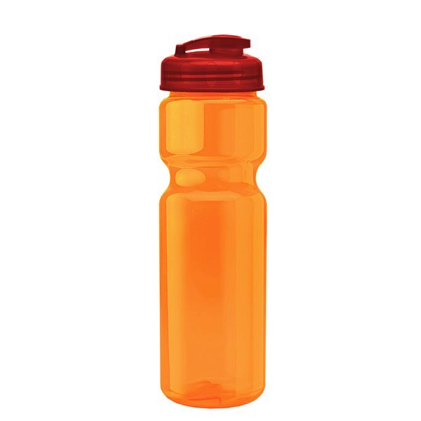 Champion Translucent Bottle w/ Flip Lid, 28oz.