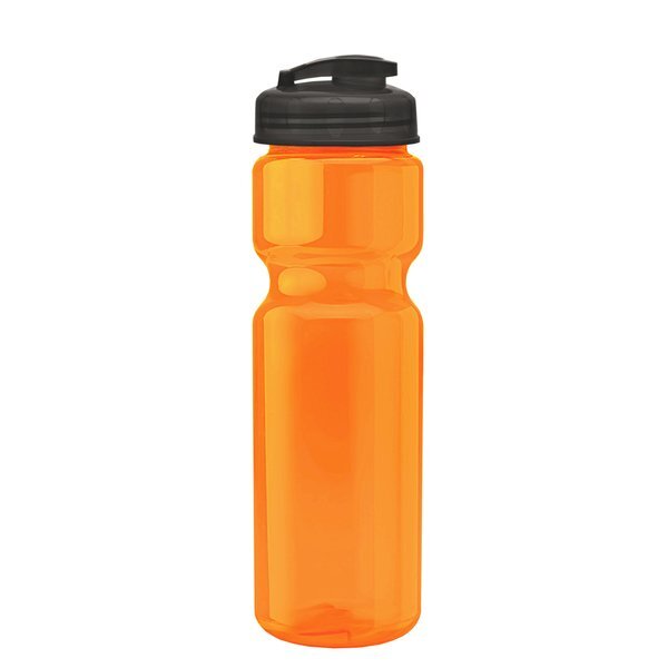 Champion Translucent Bottle w/ Flip Lid, 28oz.