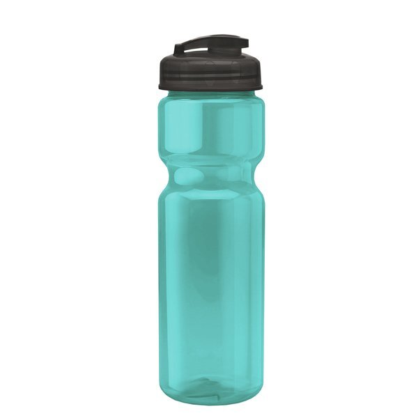 Champion Translucent Bottle w/ Flip Lid, 28oz.
