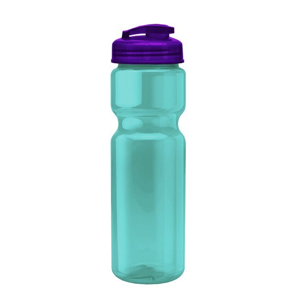 Champion Translucent Bottle w/ Flip Lid, 28oz.