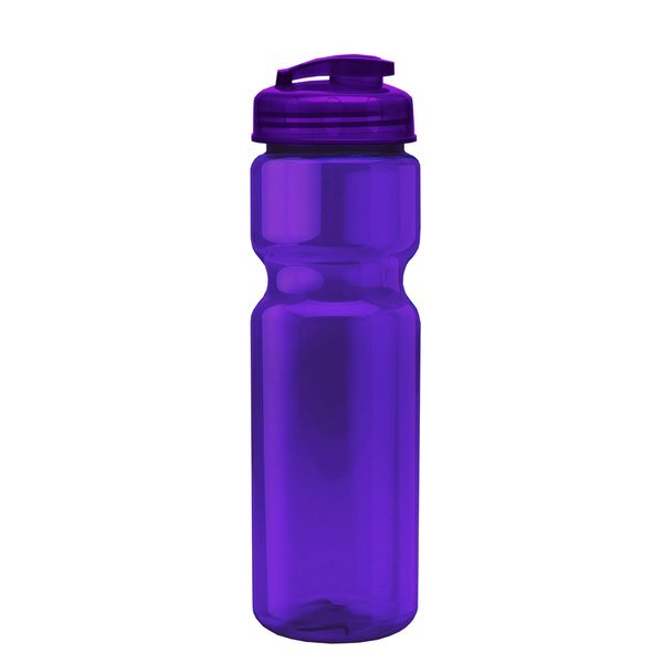 Champion Translucent Bottle w/ Flip Lid, 28oz.