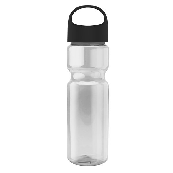 Champion Transparent Bottle w/ Oval Crest Lid, 28oz.
