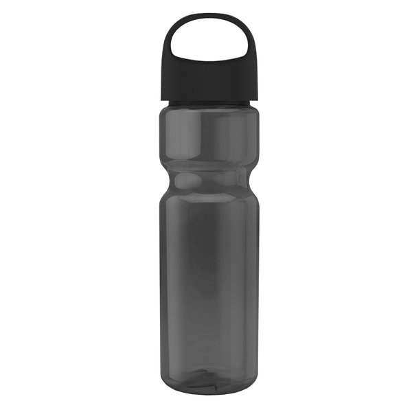 Champion Transparent Bottle w/ Oval Crest Lid, 28oz.