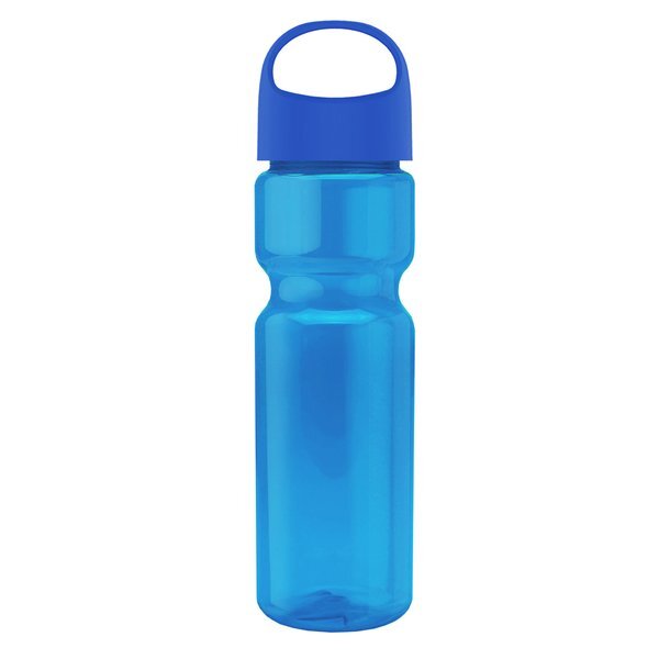 Champion Transparent Bottle w/ Oval Crest Lid, 28oz.