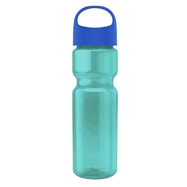 Champion Transparent Bottle w/ Oval Crest Lid, 28oz.