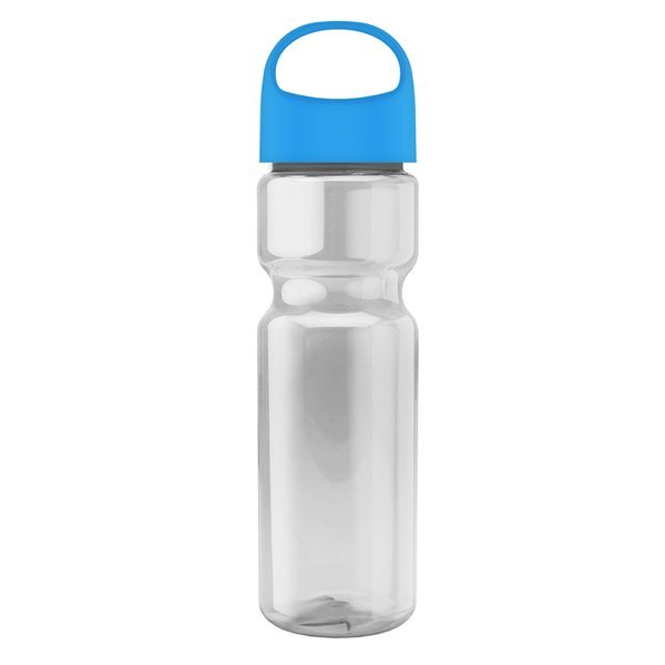 Champion Transparent Bottle w/ Oval Crest Lid, 28oz.