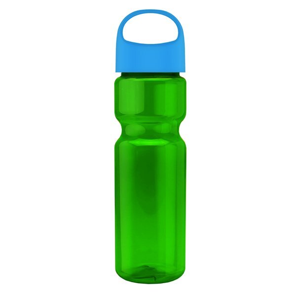 Champion Transparent Bottle w/ Oval Crest Lid, 28oz.