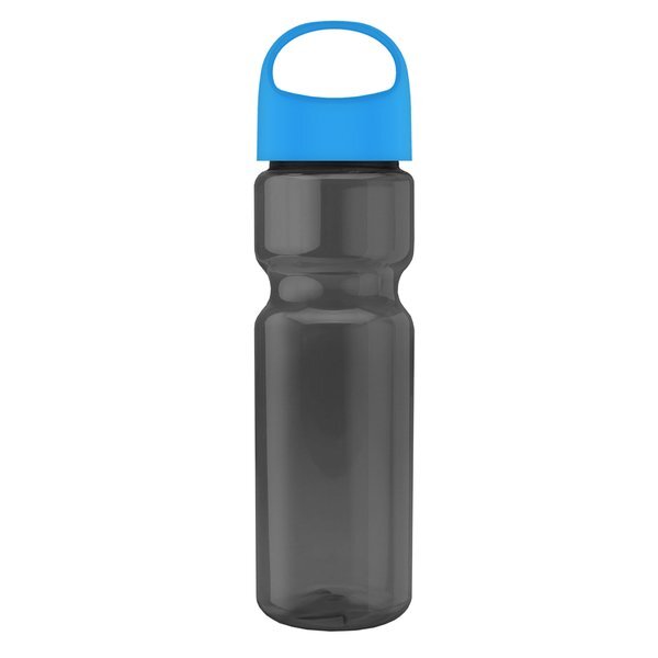 Champion Transparent Bottle w/ Oval Crest Lid, 28oz.