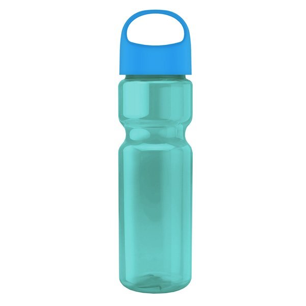 Champion Transparent Bottle w/ Oval Crest Lid, 28oz.