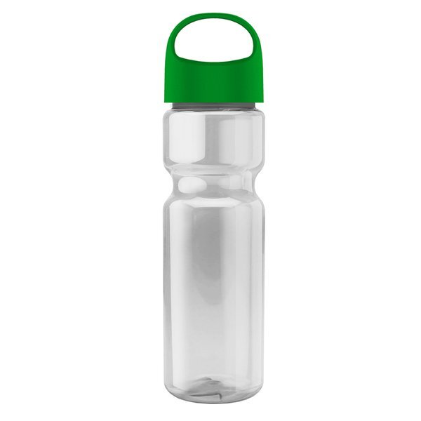 Champion Transparent Bottle w/ Oval Crest Lid, 28oz.