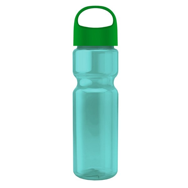 Champion Transparent Bottle w/ Oval Crest Lid, 28oz.