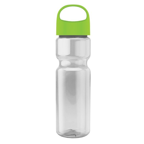 Champion Transparent Bottle w/ Oval Crest Lid, 28oz.