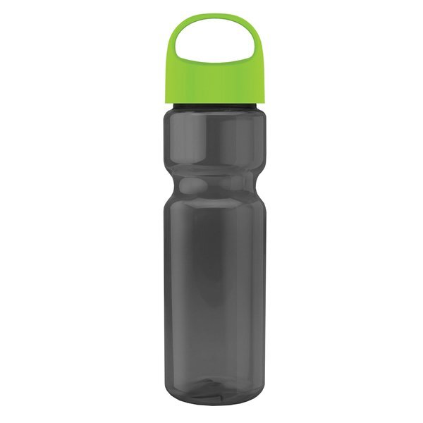 Champion Transparent Bottle w/ Oval Crest Lid, 28oz.