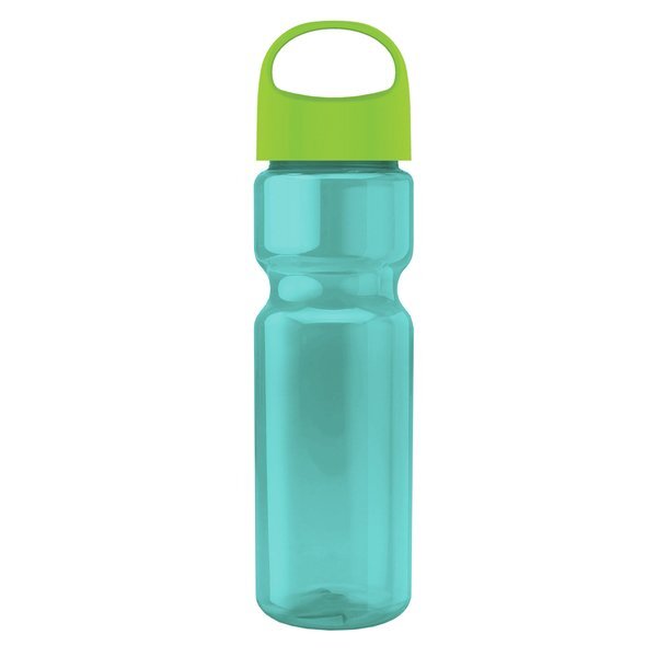 Champion Transparent Bottle w/ Oval Crest Lid, 28oz.