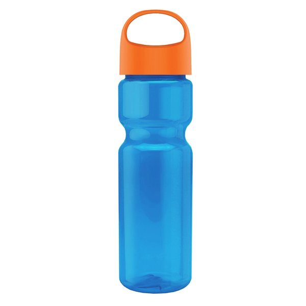 Champion Transparent Bottle w/ Oval Crest Lid, 28oz.