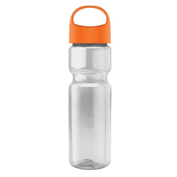 Champion Transparent Bottle w/ Oval Crest Lid, 28oz.