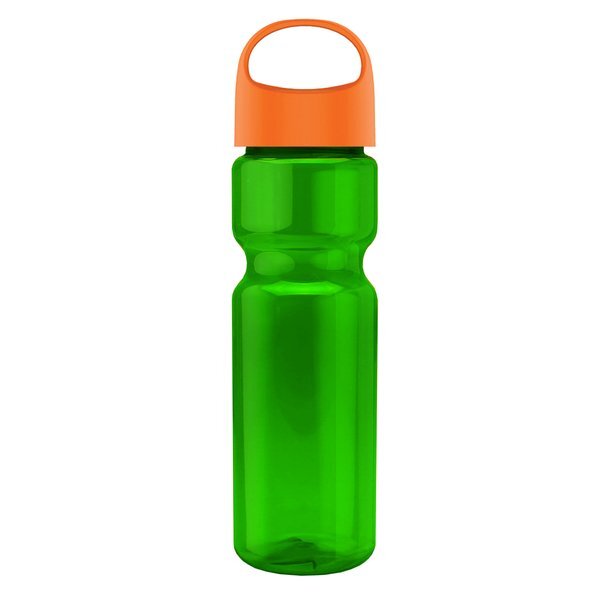 Champion Transparent Bottle w/ Oval Crest Lid, 28oz.