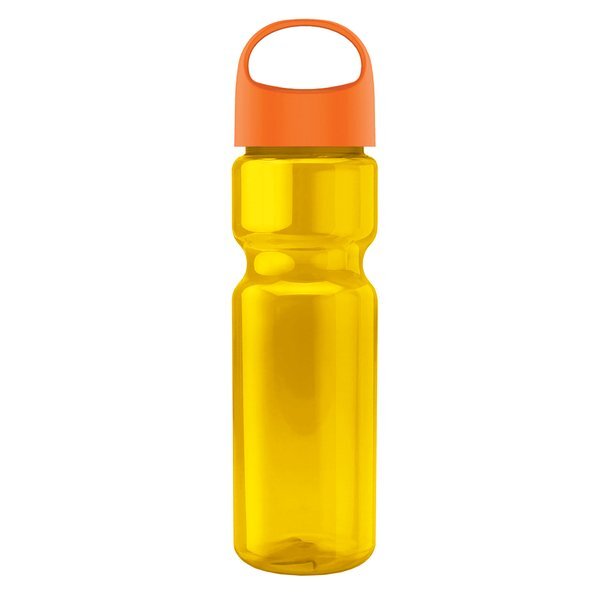 Champion Transparent Bottle w/ Oval Crest Lid, 28oz.