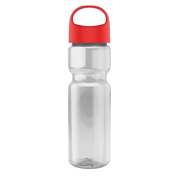 Champion Transparent Bottle w/ Oval Crest Lid, 28oz.