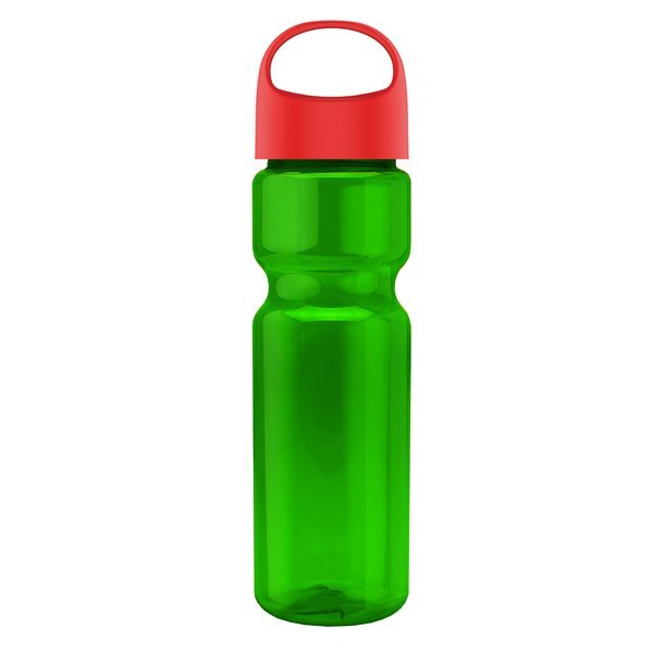 Champion Transparent Bottle w/ Oval Crest Lid, 28oz.