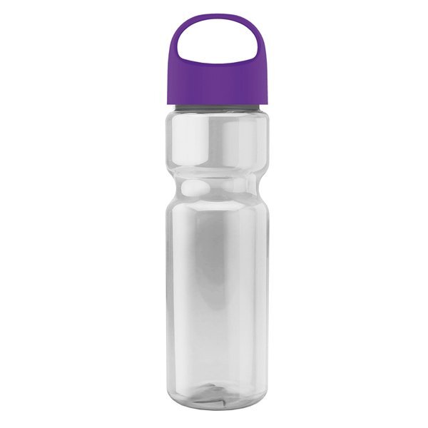 Champion Transparent Bottle w/ Oval Crest Lid, 28oz.