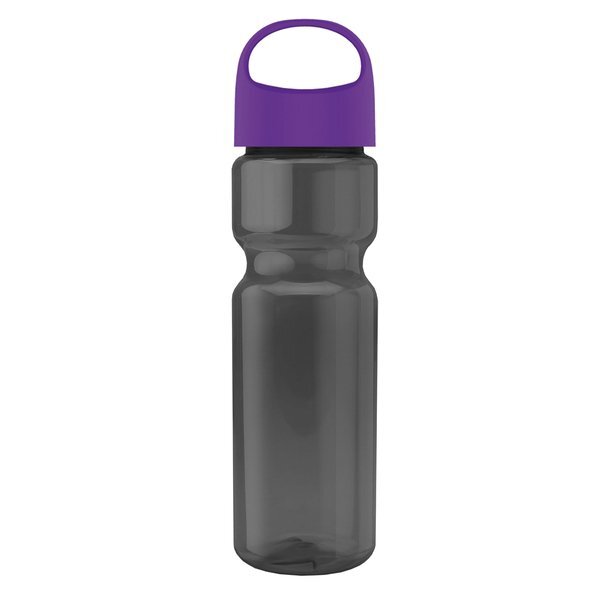 Champion Transparent Bottle w/ Oval Crest Lid, 28oz.
