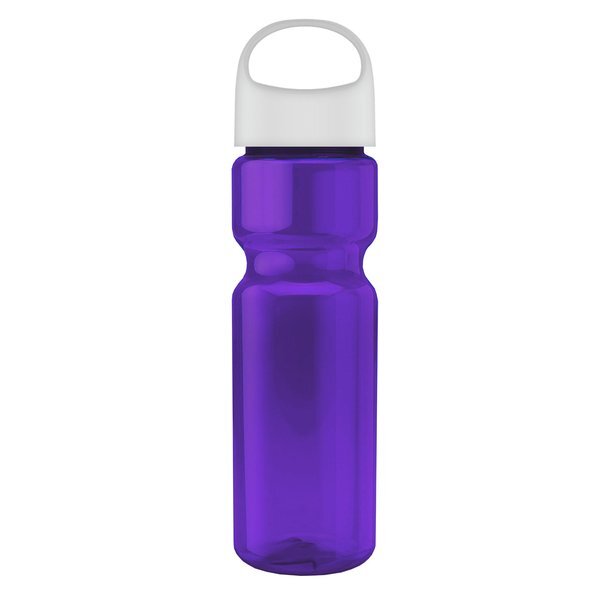 Champion Transparent Bottle w/ Oval Crest Lid, 28oz.