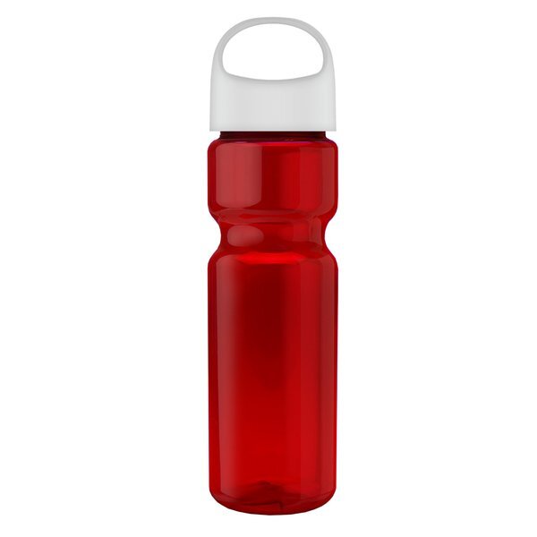 Champion Transparent Bottle w/ Oval Crest Lid, 28oz.