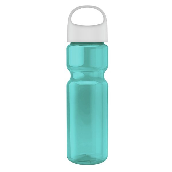 Champion Transparent Bottle w/ Oval Crest Lid, 28oz.