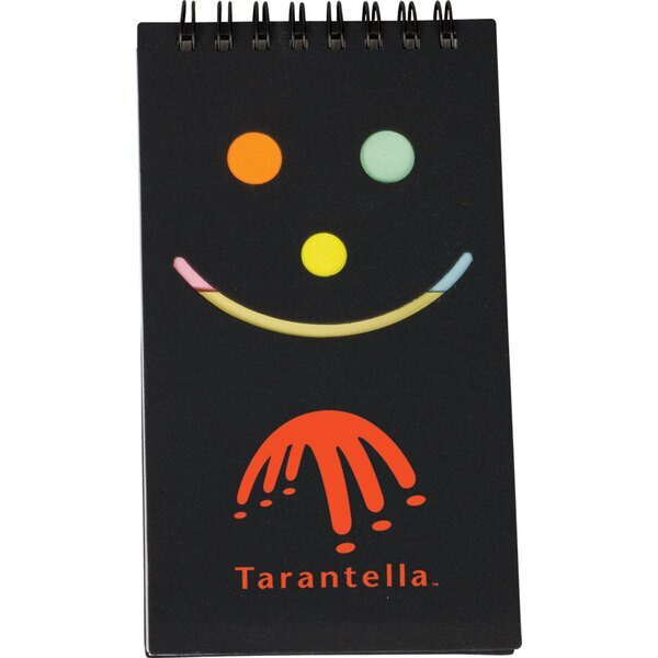 Smile Jotter w/ Sticky Notes & Flags
