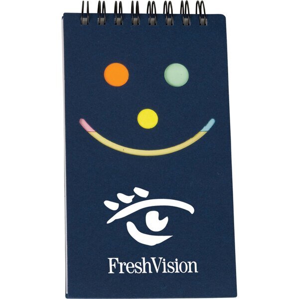 Smile Jotter w/ Sticky Notes & Flags
