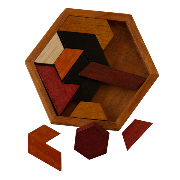 Wood Hexagon Puzzle
