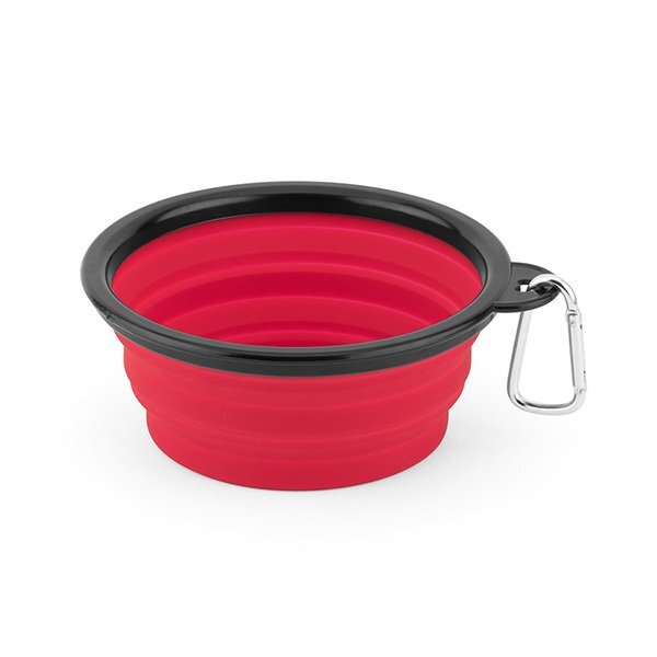 Collapsible Silicone Pet Bowl w/ Carabiner