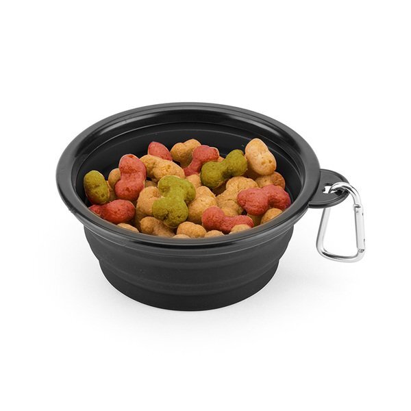 Collapsible Silicone Pet Bowl w/ Carabiner