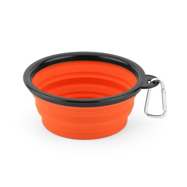 Collapsible Silicone Pet Bowl w/ Carabiner