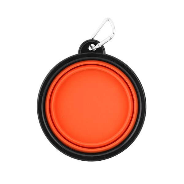Collapsible Silicone Pet Bowl w/ Carabiner