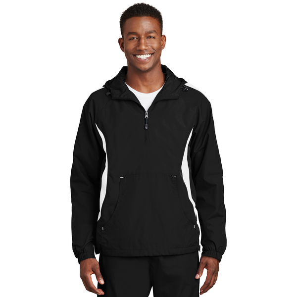 Sport-Tek® Colorblock Raglan Polyester Unisex Anorak