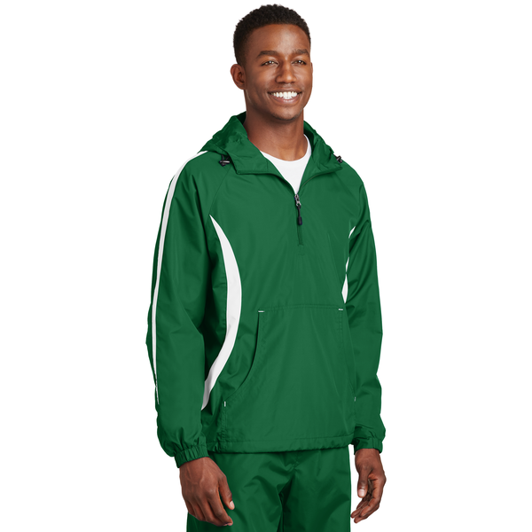 Sport-Tek® Colorblock Raglan Polyester Unisex Anorak