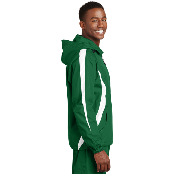 Sport-Tek® Colorblock Raglan Polyester Unisex Anorak