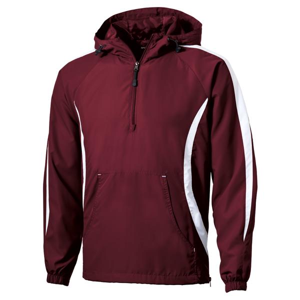 Sport-Tek® Colorblock Raglan Polyester Unisex Anorak