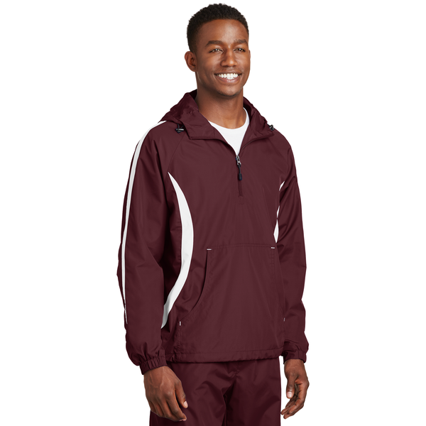 Sport-Tek® Colorblock Raglan Polyester Unisex Anorak