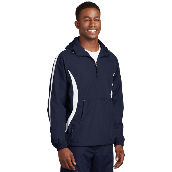Sport-Tek® Colorblock Raglan Polyester Unisex Anorak