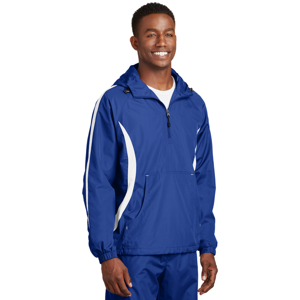 Sport-Tek® Colorblock Raglan Polyester Unisex Anorak
