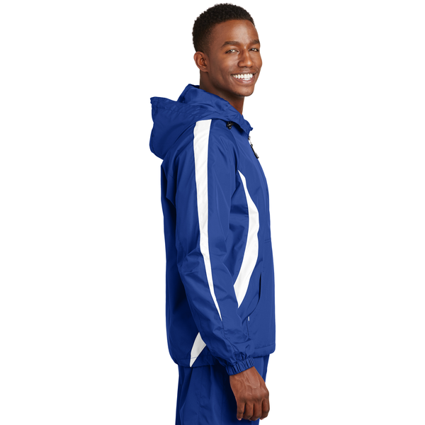 Sport-Tek® Colorblock Raglan Polyester Unisex Anorak