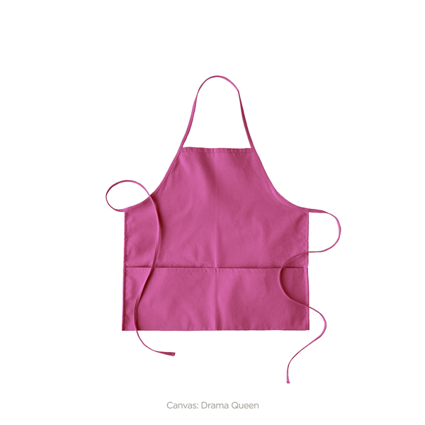 Hot Pockets Color Cotton Canvas Apron