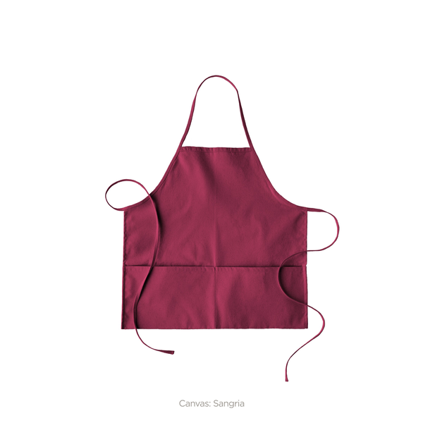 Hot Pockets Color Cotton Canvas Apron