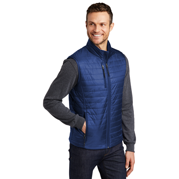 Port Authority® Packable Polyester Men's Puffy Vest