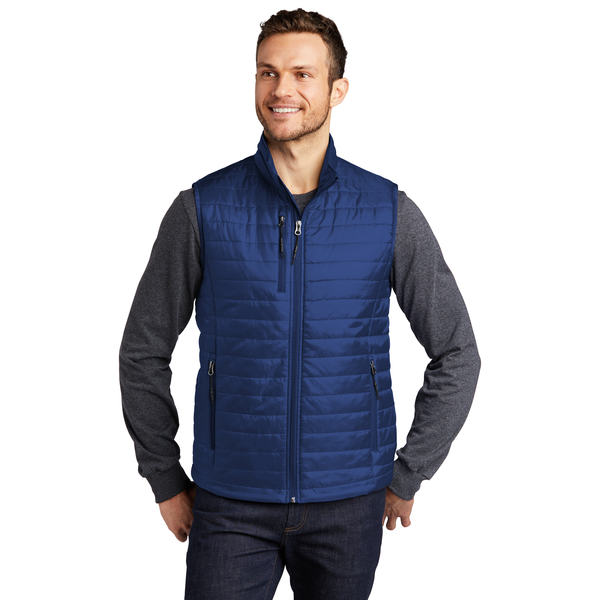 Port Authority® Packable Polyester Men's Puffy Vest