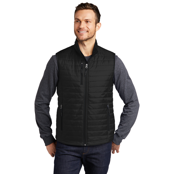 Port Authority® Packable Polyester Men's Puffy Vest