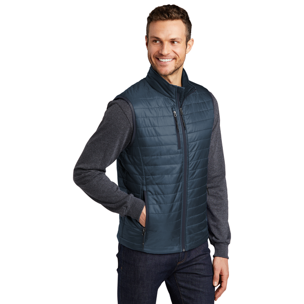 Port Authority® Packable Polyester Men's Puffy Vest